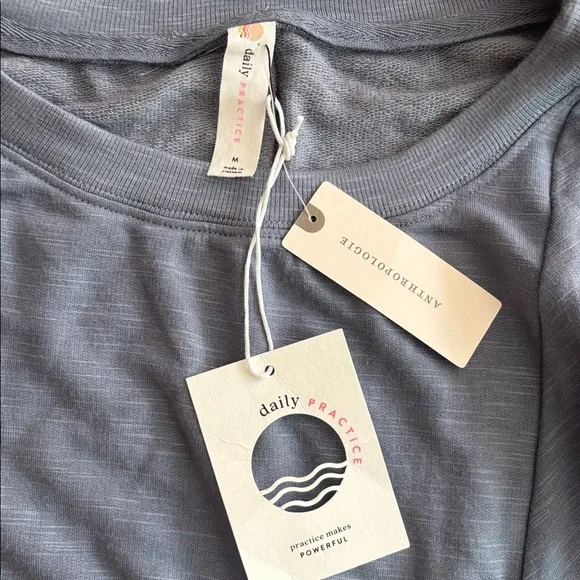 Anthropologie Daily Practice Side Twist Tee Dress M - Picture 4 of 7